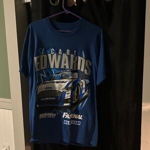 Nascar Blue Carl Edwards Kids Tee